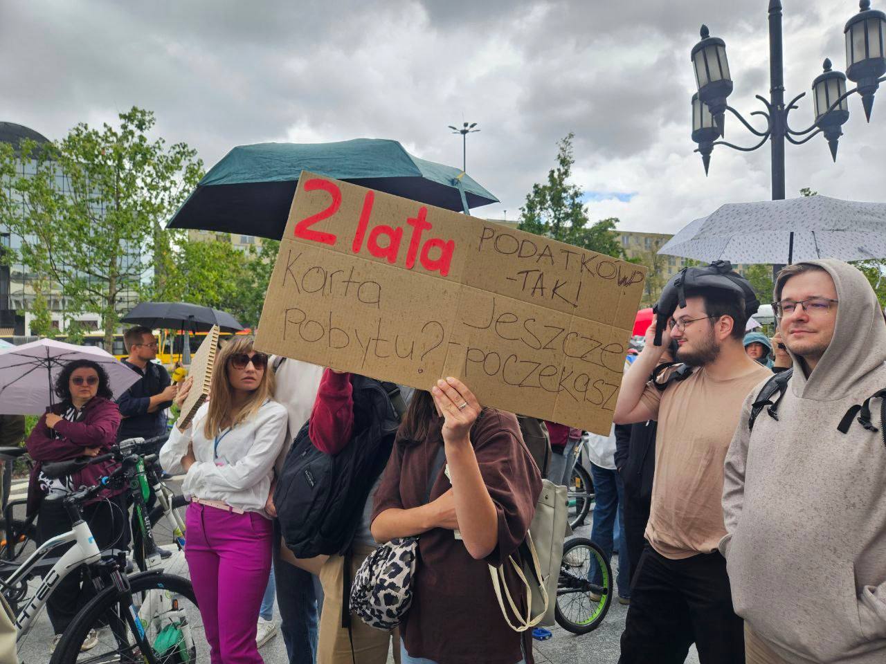 Foreigners' protest at the Mazovian Voivodeship Office, Warsaw, 24 August 2026 (11)