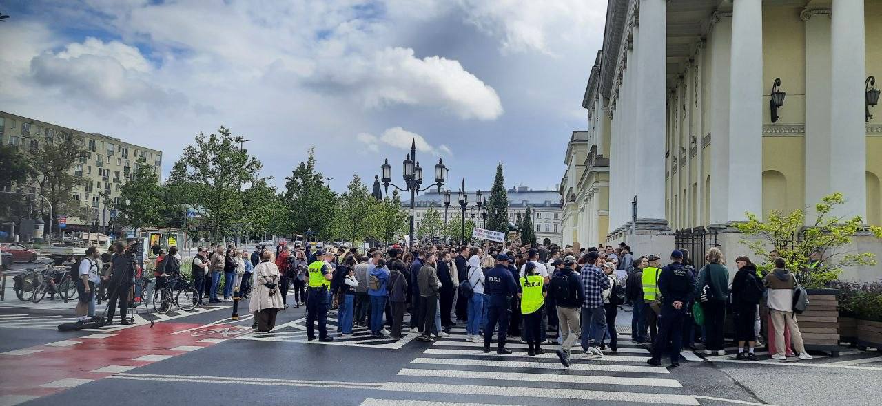 Foreigners' protest at the Mazovian Voivodeship Office, Warsaw, 24 August 2026 (4)