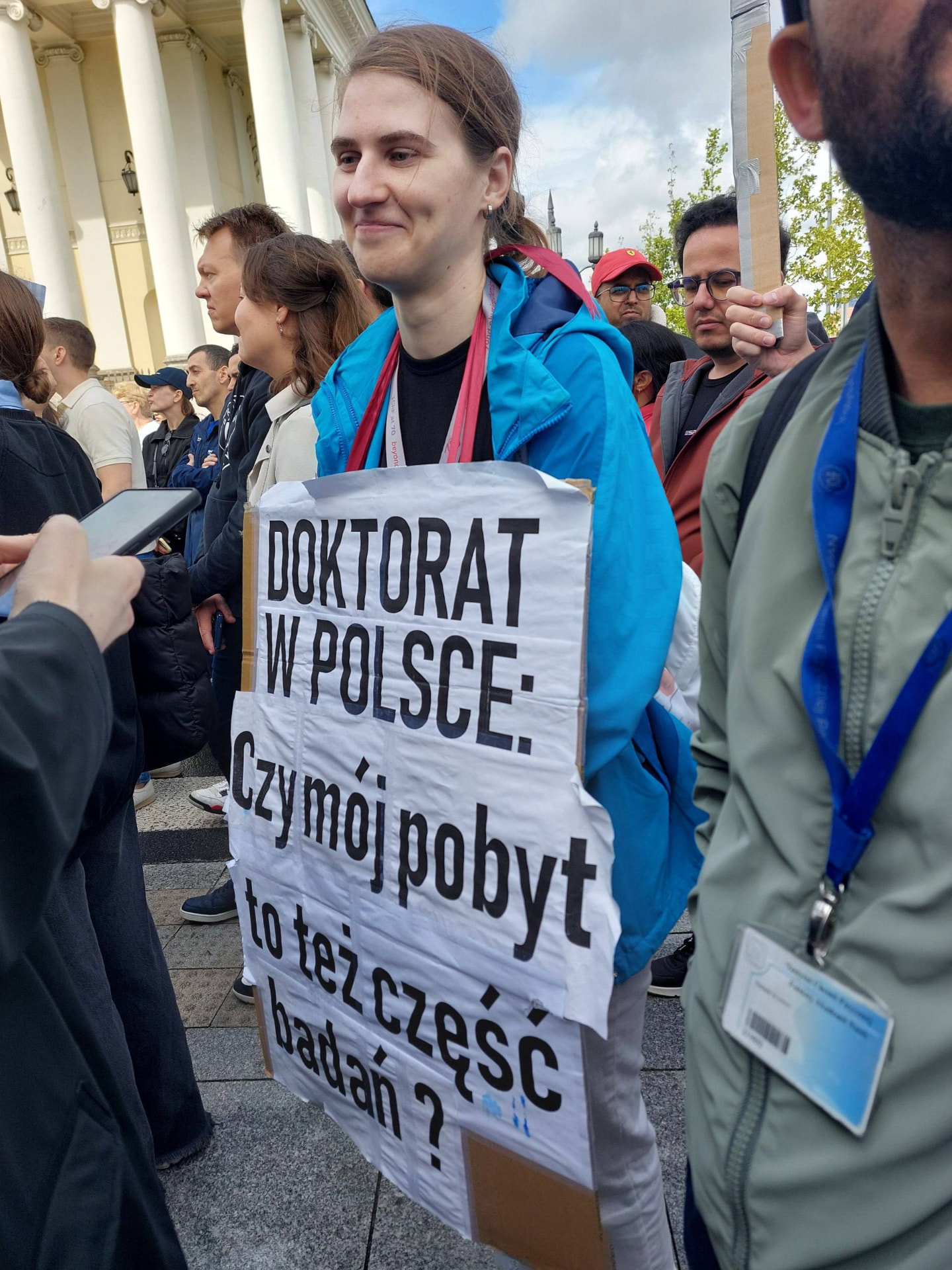 Foreigners' protest at the Mazovian Voivodeship Office, Warsaw, 24 August 2026 (9)